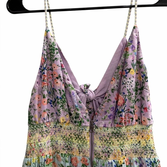 Alice + Olivia Karolina Tie Front Maxi Dress Size 6 - Picture 6 of 15